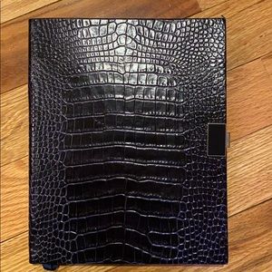 SMYTHSON Portobello Notebook Croc Navy New